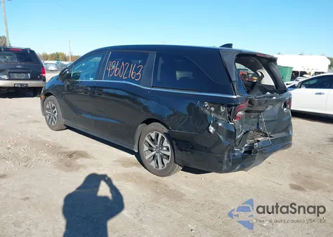 2025 Honda Odyssey Ex-L из США, поврежденный, VIN 5FNRL6H65SB079440